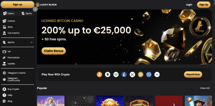 LuckyBlock beste Ethereum casino