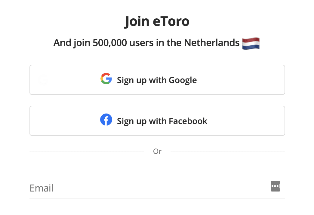 stap 2 - aanmelden - join eToro