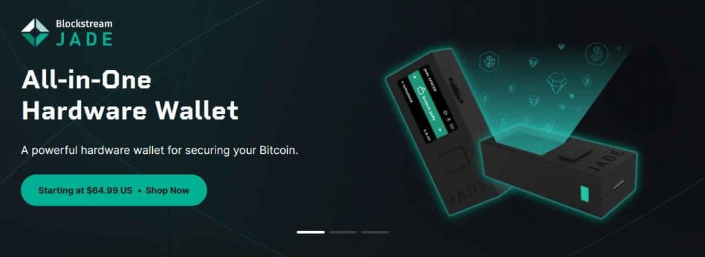 Blockstream jade crypto wallet