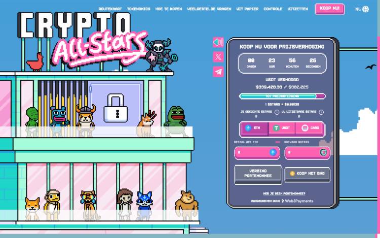 Crypto All-Stars, gratis bitcoins ontvangen