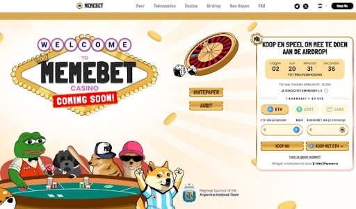 Memebet, trending crypto