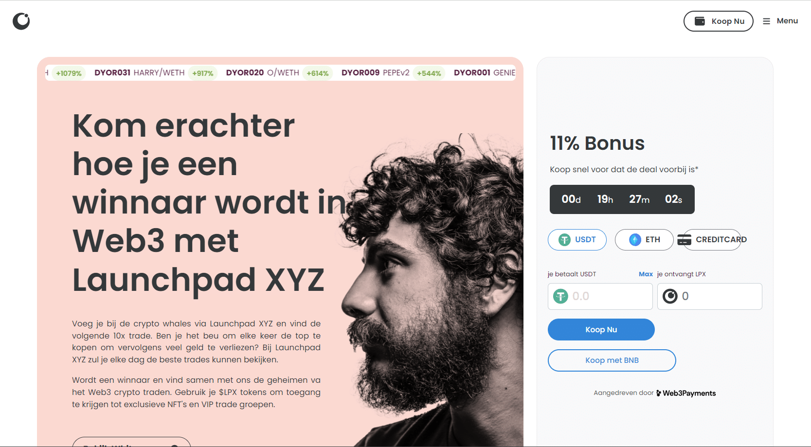 Launchpad XYZ trending crypto