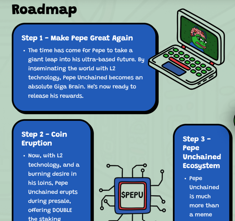 Pepe Unchained roadmap