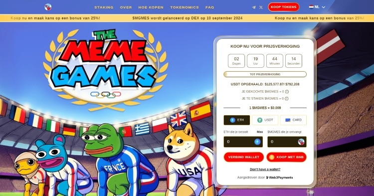 The Meme Games, populaire cryptomunten