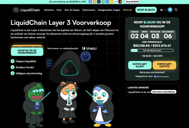 LiquidChain, presale crypto