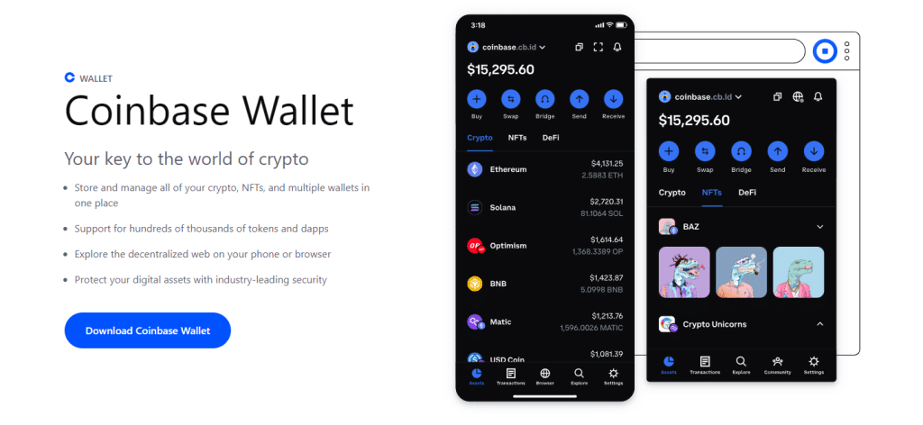 coinbase veilige crypto wallet
