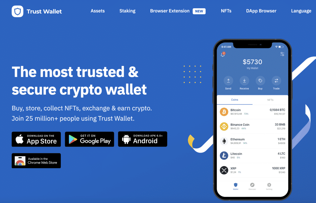 top 10 crypto wallet - trust wallet