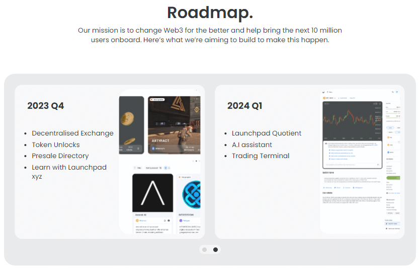 launchpad roadmap