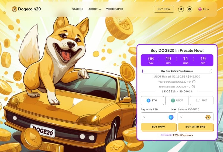 Dogecoin20 - betere versie van DOGE, een van de bekendste cryptomunten
