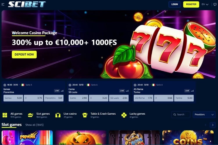 Scibet.io, online casinos zonder Cruks