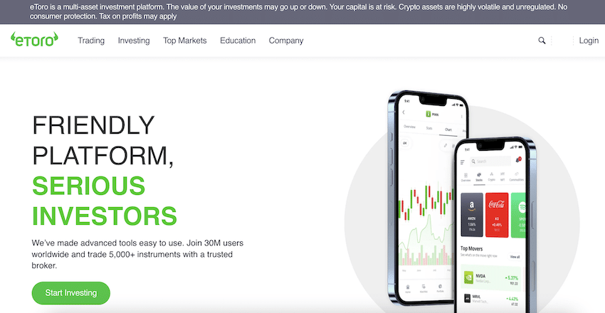 eToro, beste crypto etf