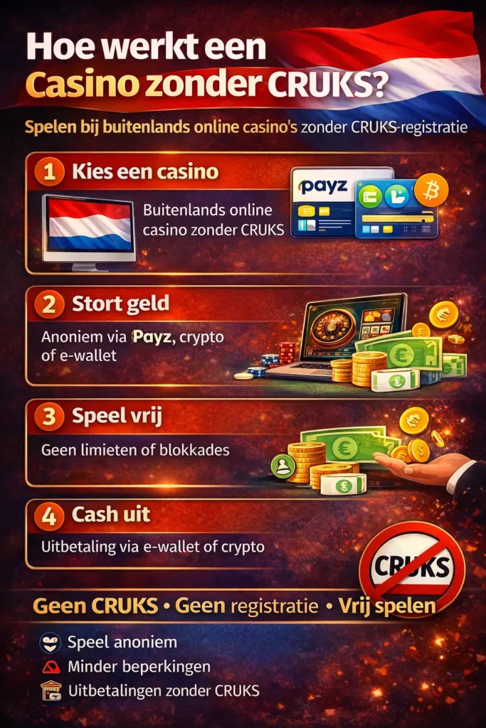 hoe werkt een casino zonder cruks