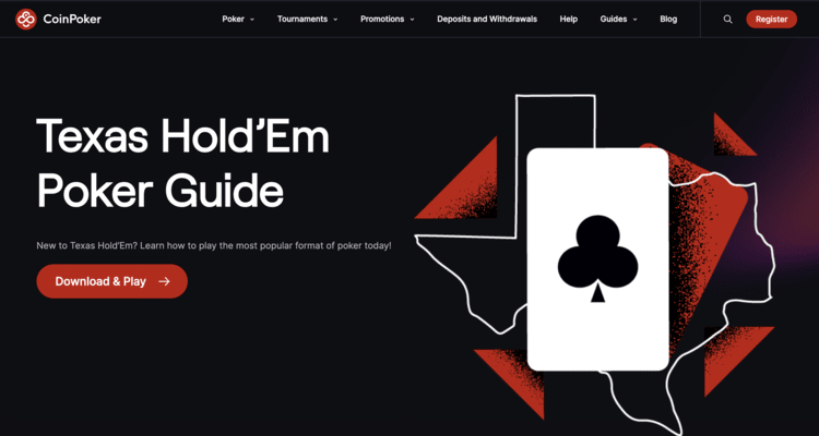 texas hold'em bitcoin poker bij coinpoker