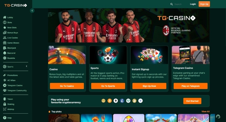 TG.Casino beste Bitcoin poker sites