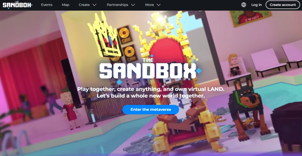 met crypto games geld verdienen met The Sandbox