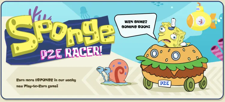 Crypto Games: Sponge V2 P2E Racer 