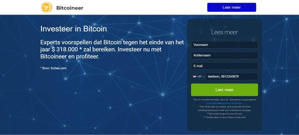 Bitcoineer review - nieuw crypto trading platform