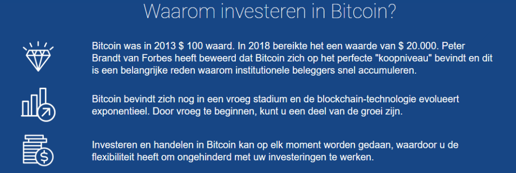 waarom investeren bitcoin