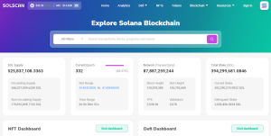 Solscan - De gebruiksvriendelijke en realtime update-scantool voor het Solana-ecosysteem. Volg uw $SOL- en Solana-gerelateerde tokens om informatie te krijgen.