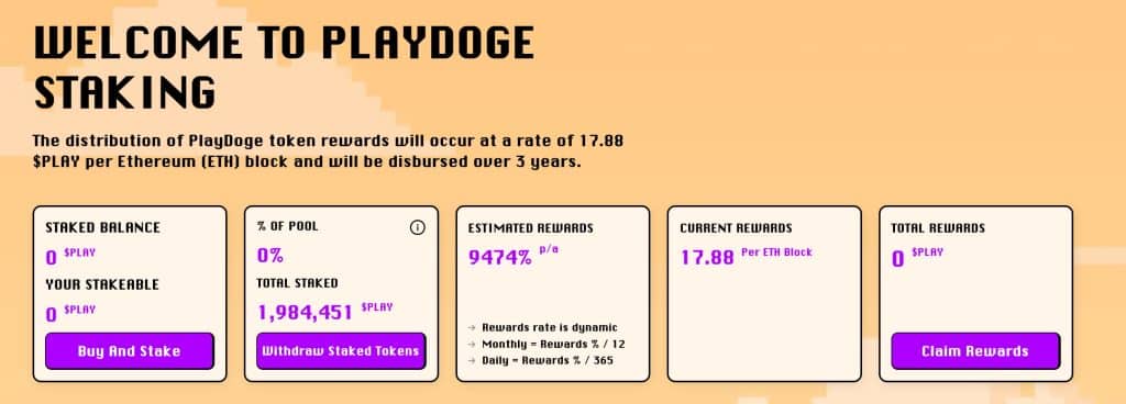 staking dashboard