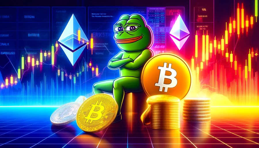 PEPE en BONK: De Meme Coins die de crypto dip trotseren