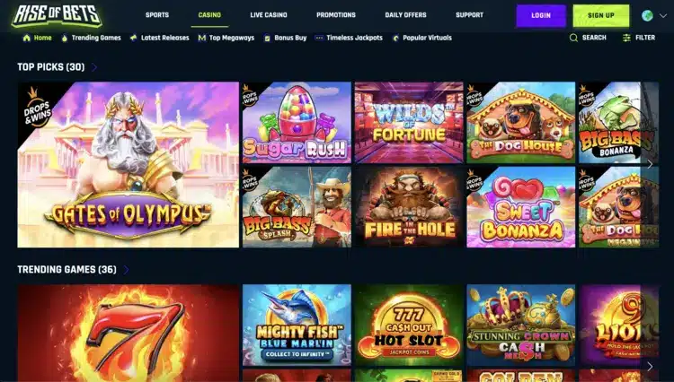 rise of bets beste online casino - slots