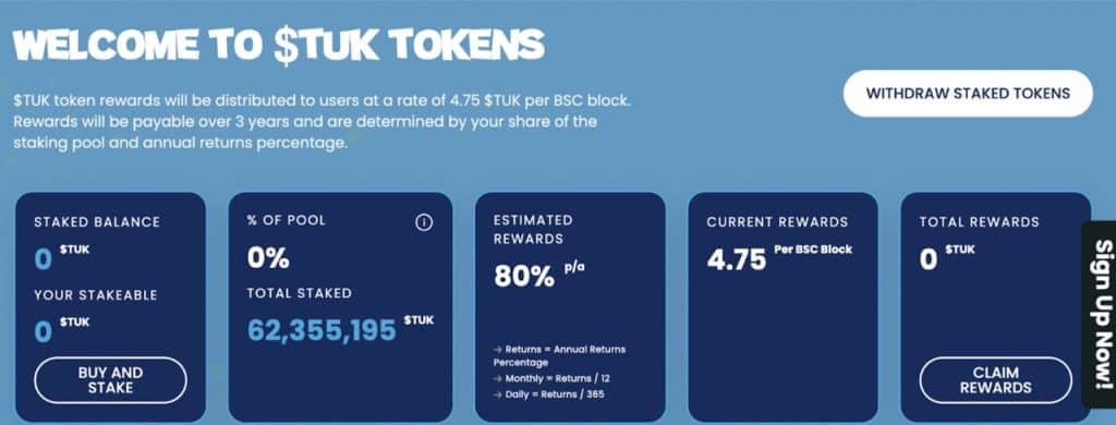 $TUK tokens BEP-20