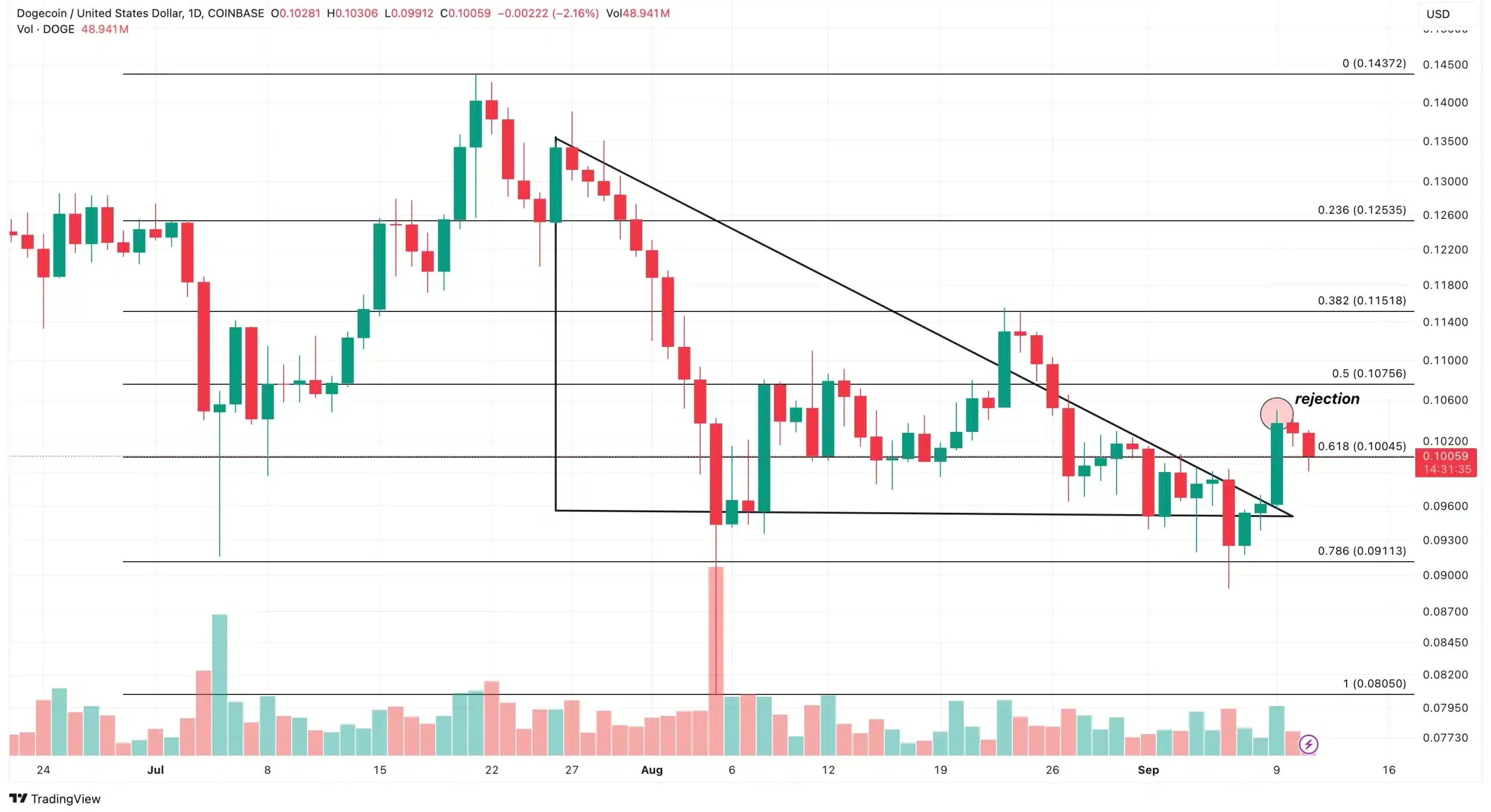 Dogecoin Price Fall Analysis