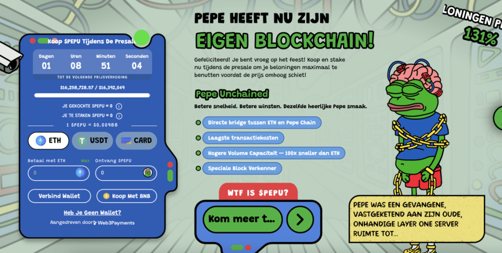 Pepe Unchained Presale $PEPU 