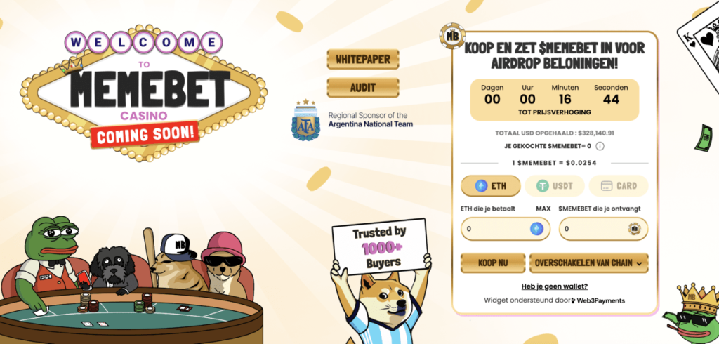 Memebet Token $MEMEBET Presale