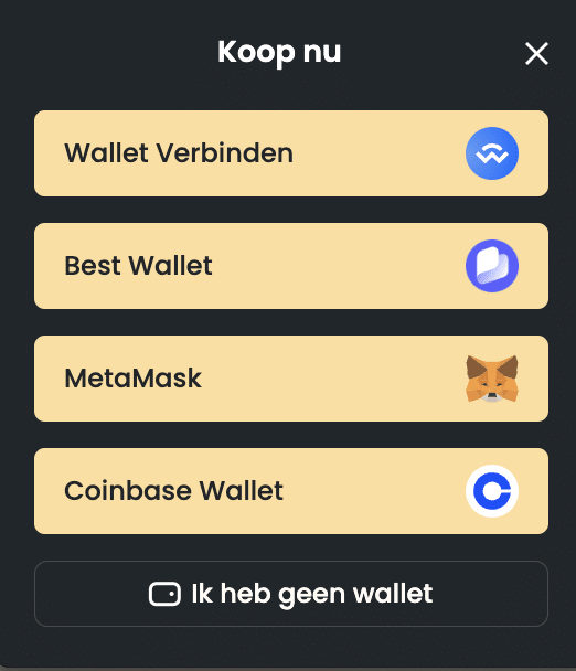 Memebet token presale. Hoe koop je $MEMEBETS