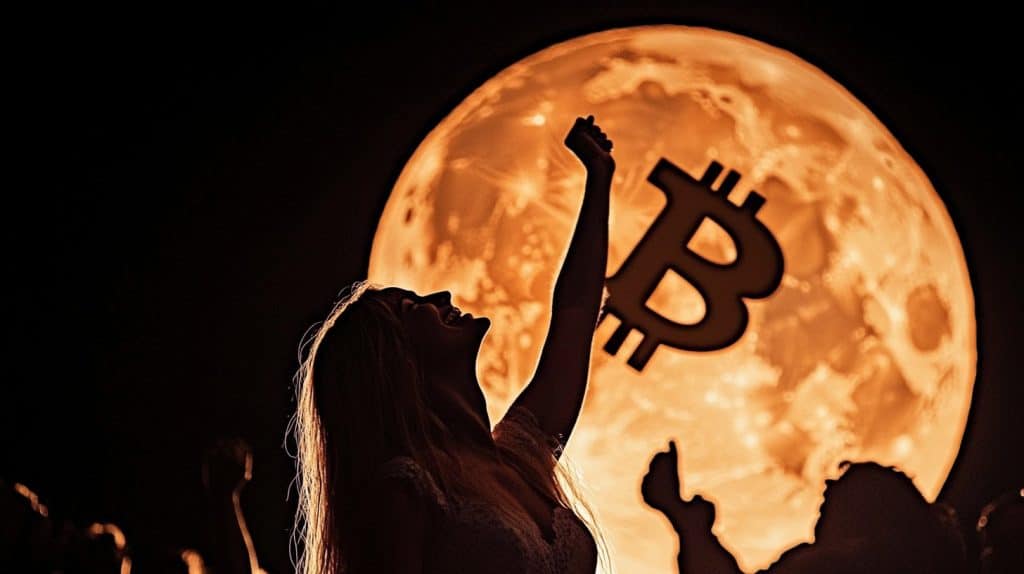 koers daling bitcoin moon