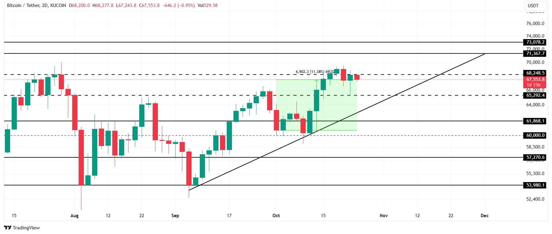 Bitcoin Price Analysis. Source: TradingView