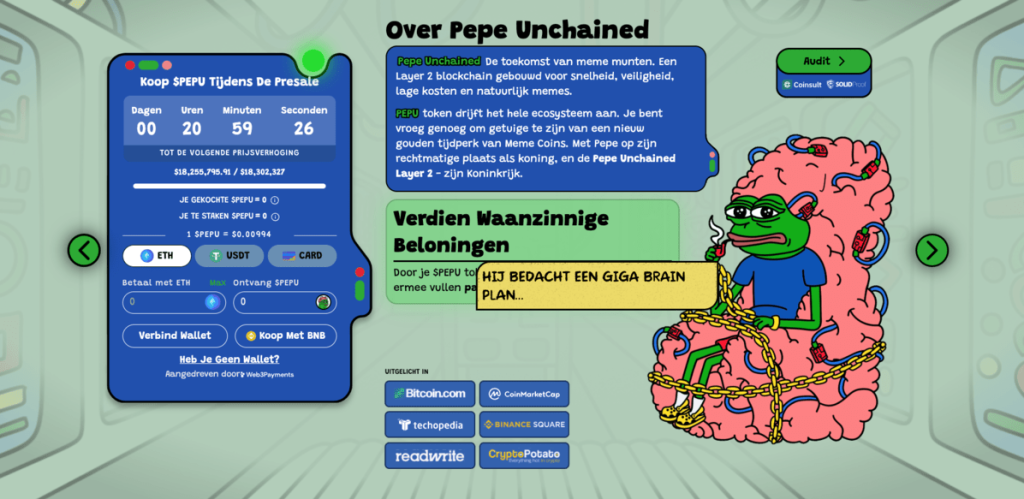 Pepe Unchained presale $PEPU