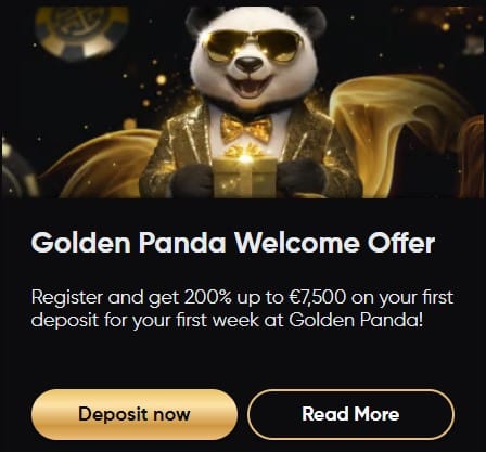 golden panda review welkomstbonus