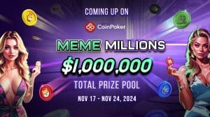 CoinPoker’s Meme Millions Tournament Series: kans op $1 mln voor DOGE, SHIB & PEPE fans