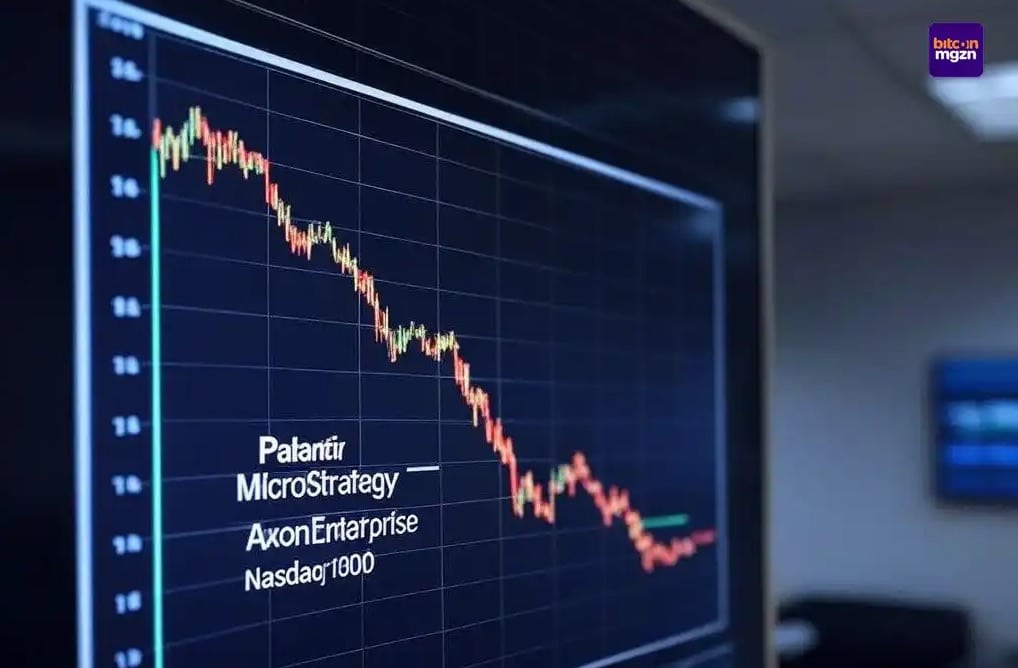 Dalende start voor Palantir, MicroStrategy en Axon in Nasdaq 100 Index