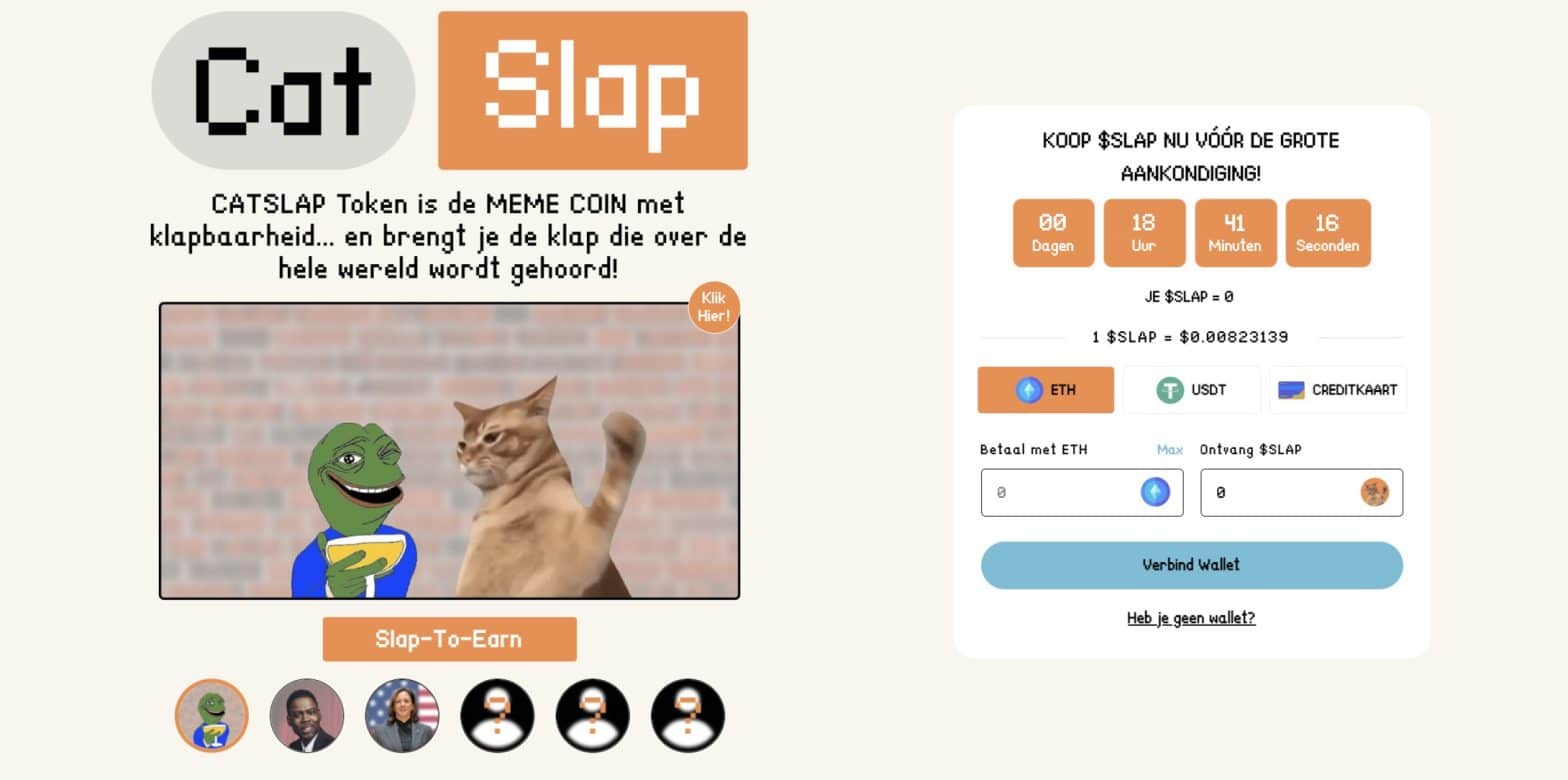 Catslap crypto FOMO explodeert – gaat deze crypto meme gaat stijgen bij mogelijke exchange listing?