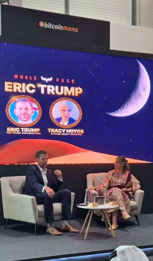  Trump veroorzaakt rel in Abu Dhabi: Eric Trump pleit voor Bitcoin