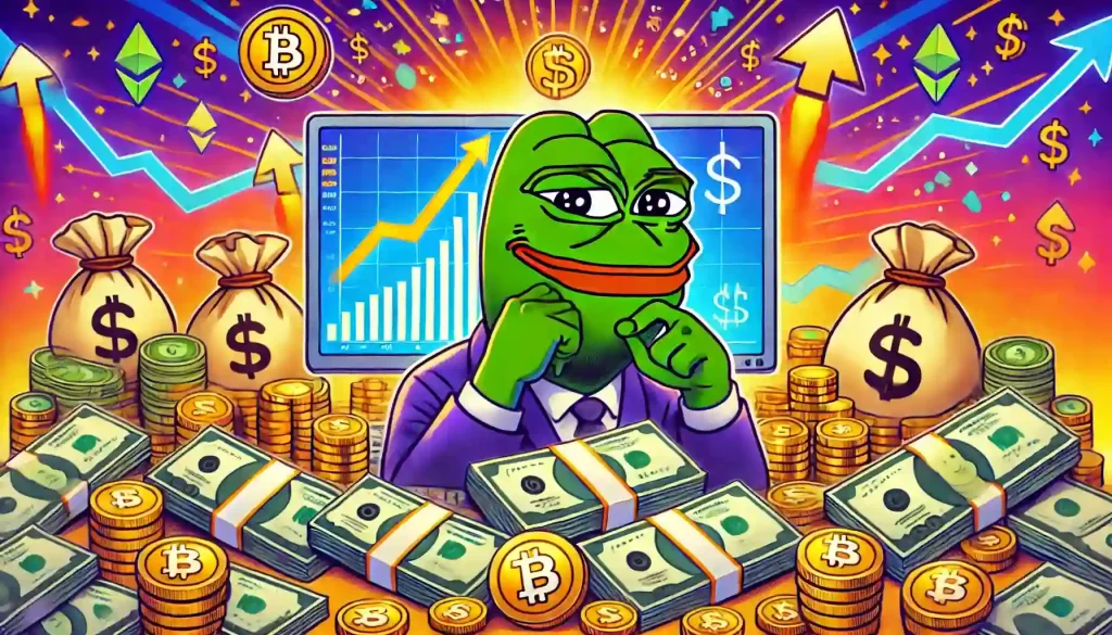 pepe van $27 naar $52 miljoen koers whale