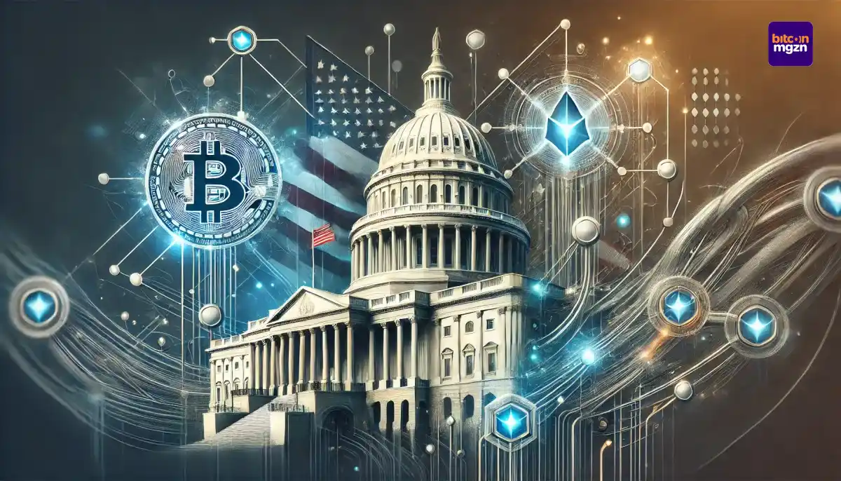 Relatie tussen de Amerikaanse overheid en blockchain-technologie met het Capitool en digitale knooppunten