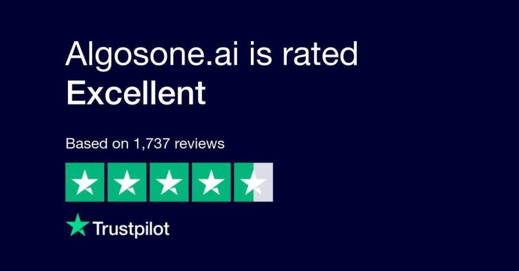 AlgosOne 4,7 sterren op TrustPilot