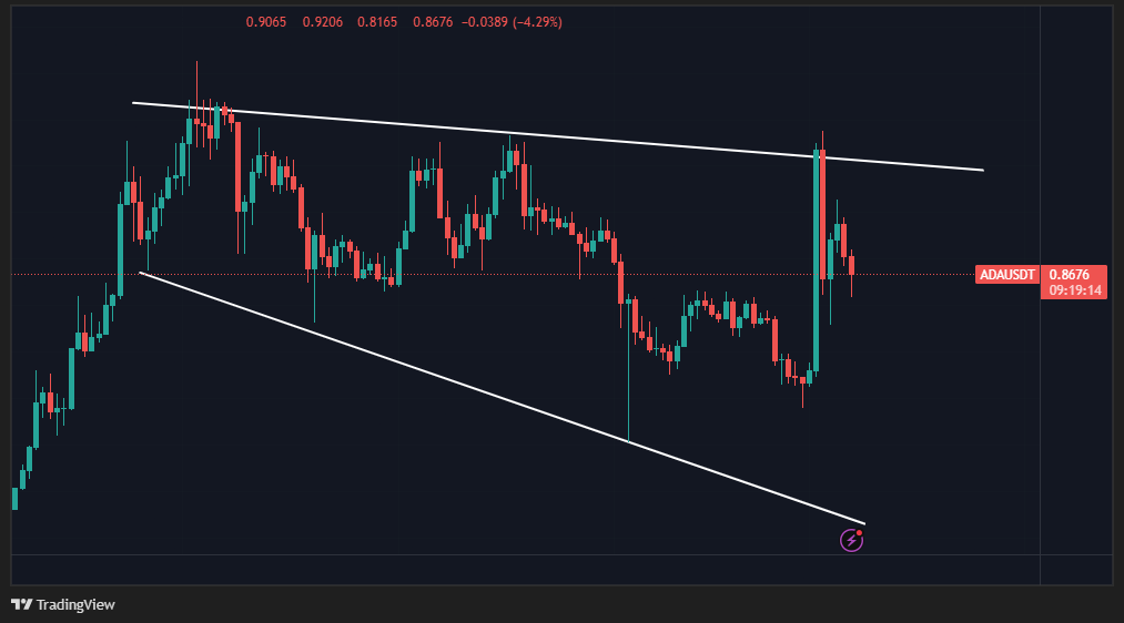 ADA price action/ source: TradingView