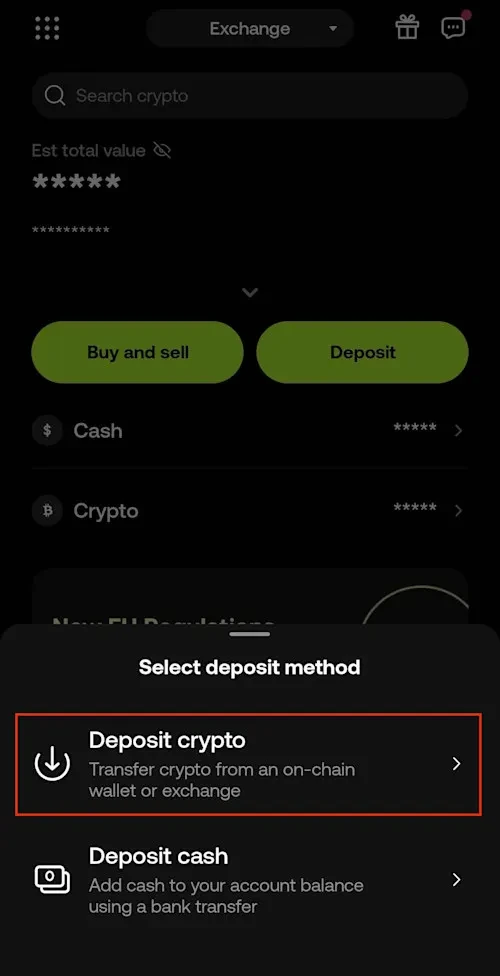 Deposit Pi crypto OKX