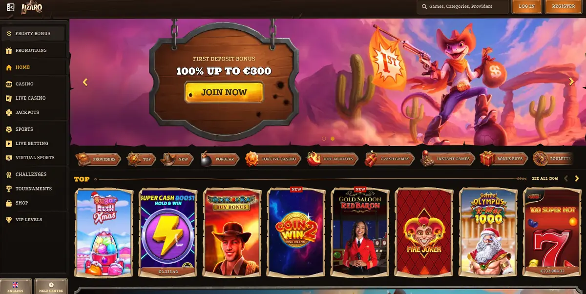 Lizaro casino zonder cruks