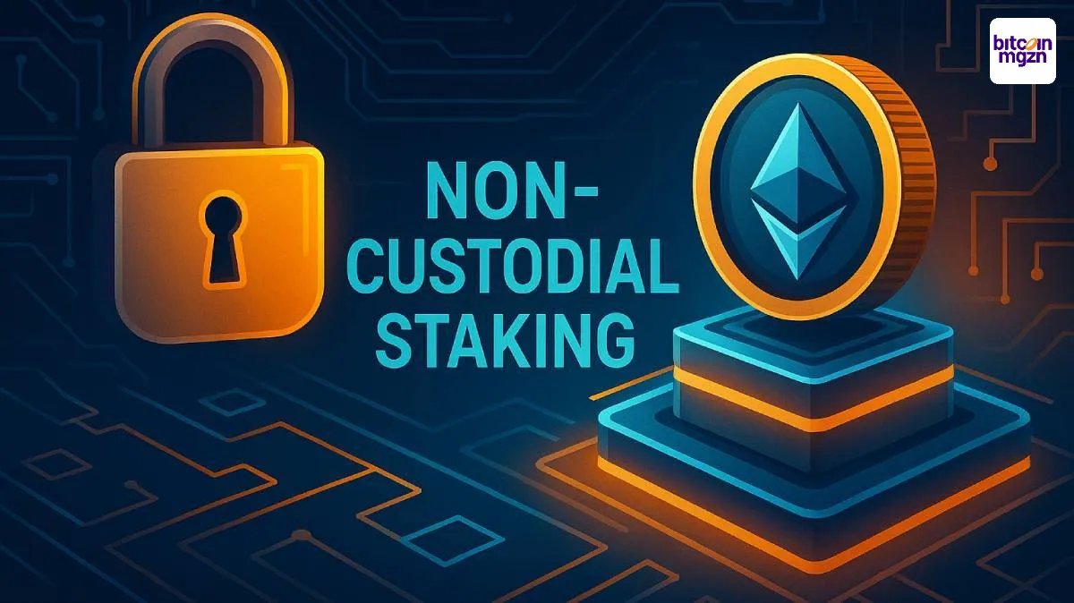 Non-custodial staking met Ethereum en beveiligingsslot in blockchainnetwerk