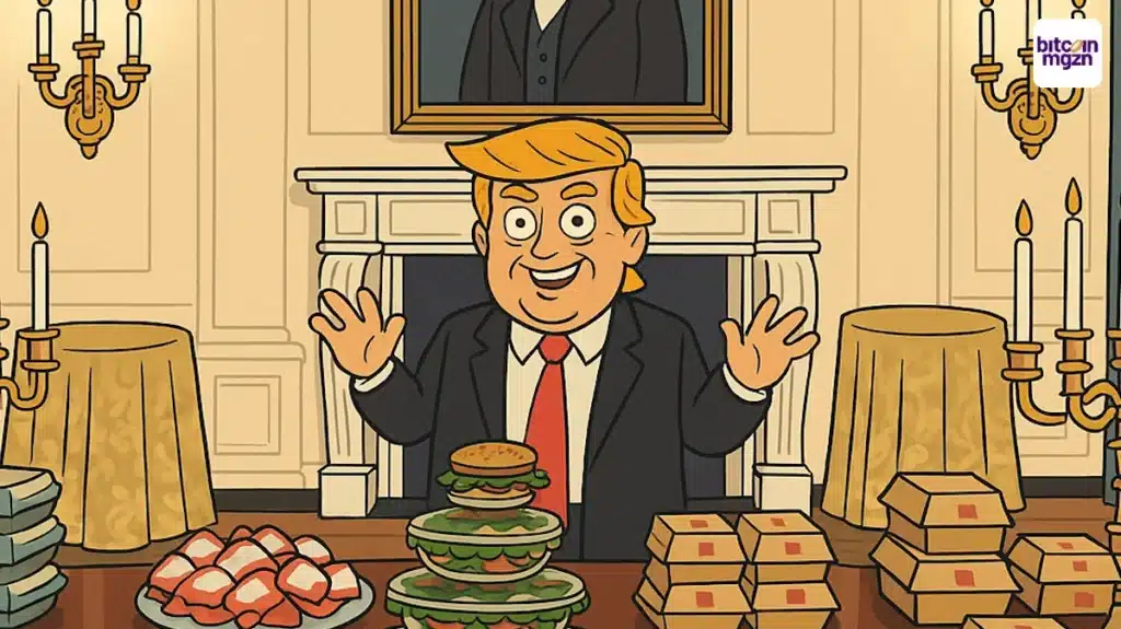 trump crypto diner