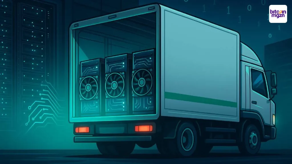 Stroomdiefstal door mobiele crypto mining installatie Rusland