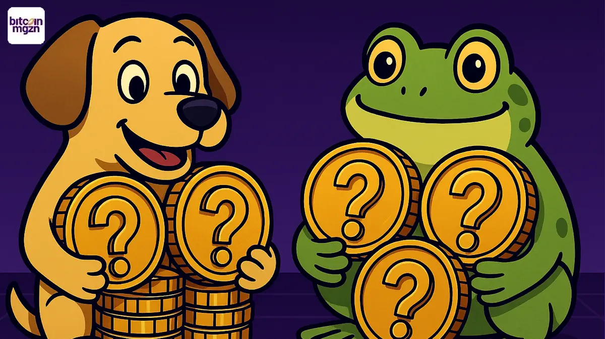 De top 10 memecoins op Bitvavo deze week