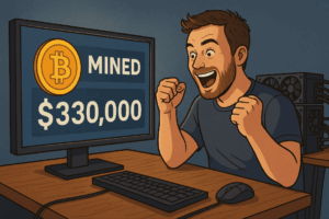 Bitcoin-miner verdient plots $330.000 in één keer – goed nieuws voor crypto community?
